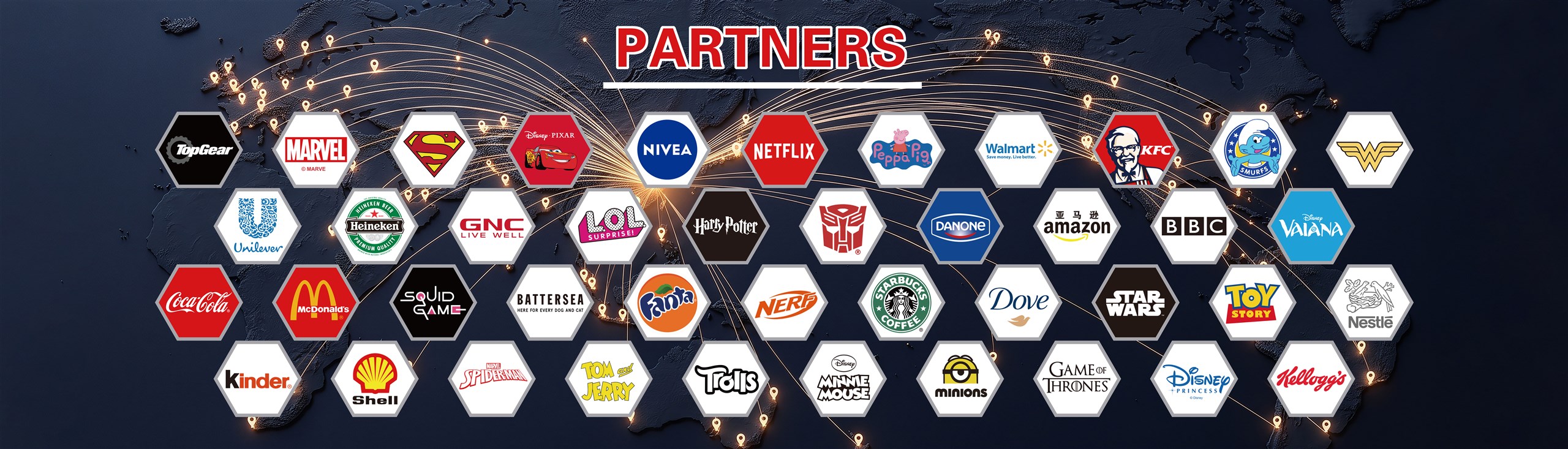 Representative global brands served by NAIKE GROUP