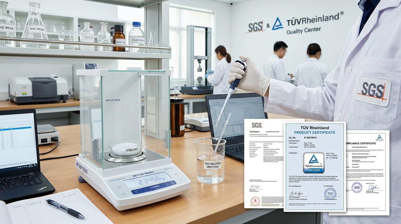 Testing documentation and chemical testing laboratory