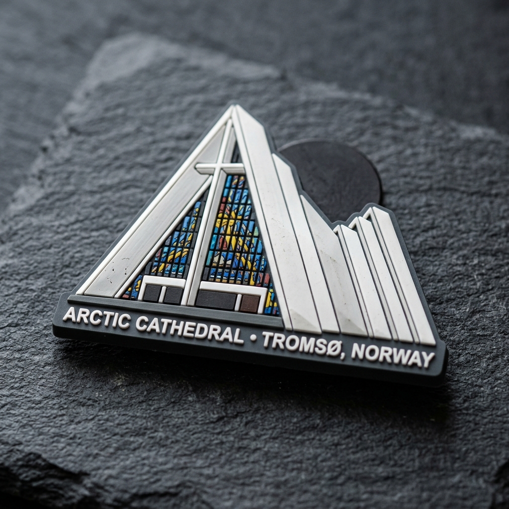 Arctic Cathedral Tromso Geometric Architecture Magnet