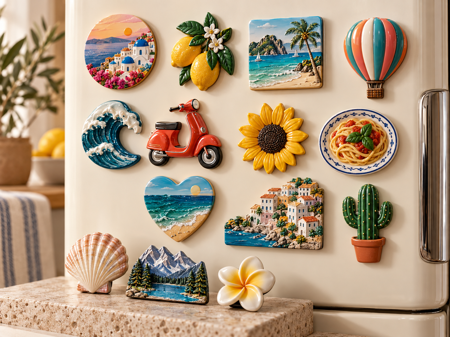 3D Embossed Fridge Magnets