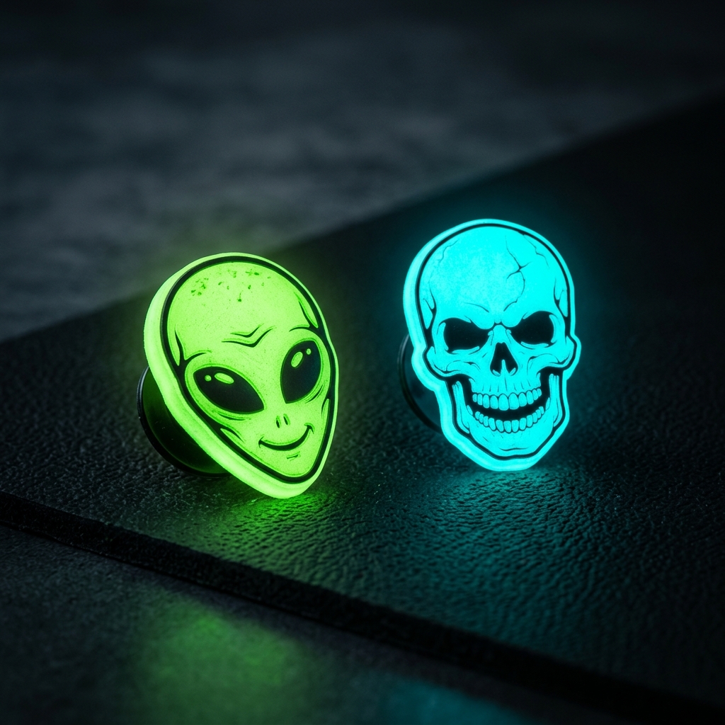 Glow-in-the-Dark Phosphorescent Clog Charms