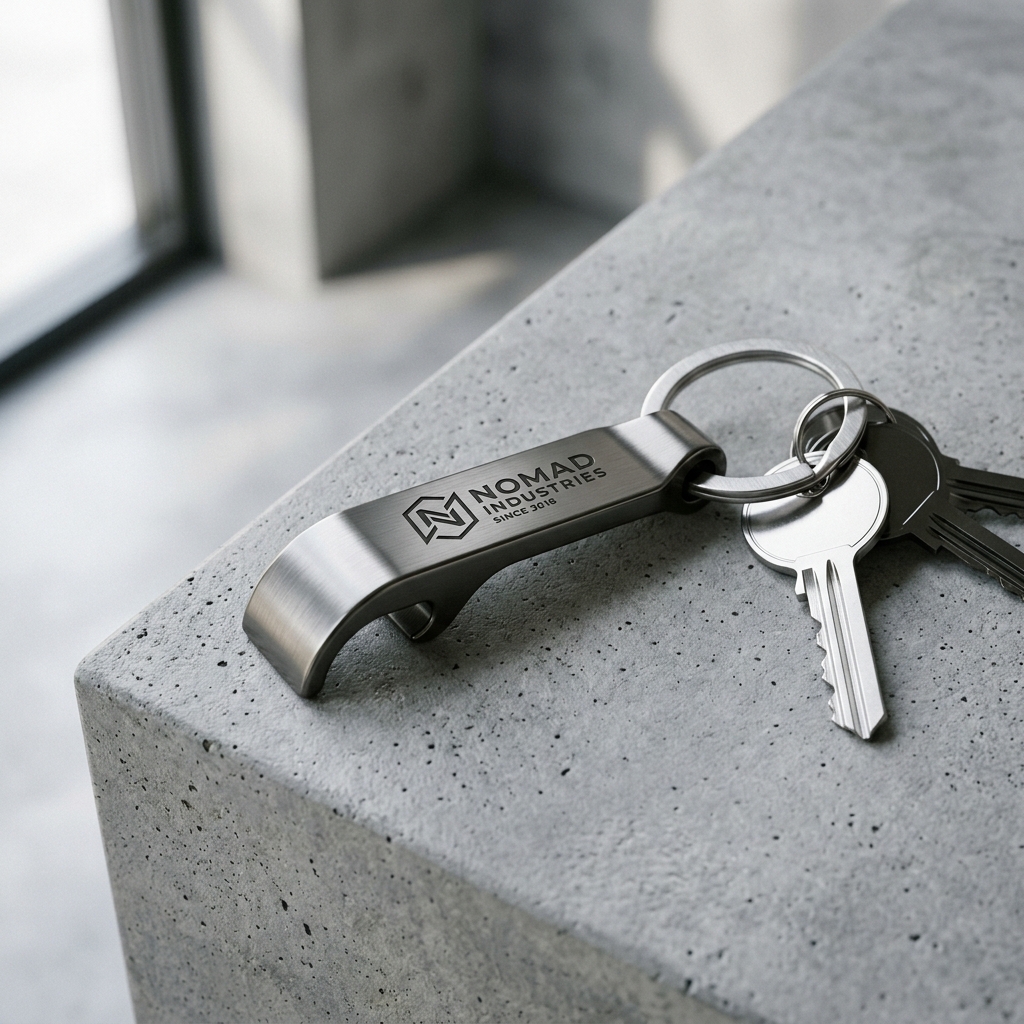 Heavy-Duty Zinc Alloy Bottle Opener Keyring