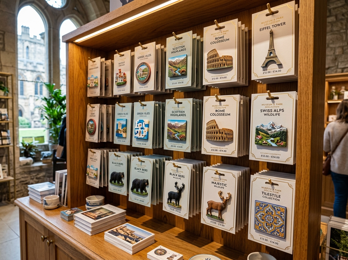 3D relief souvenir magnets & destination merch